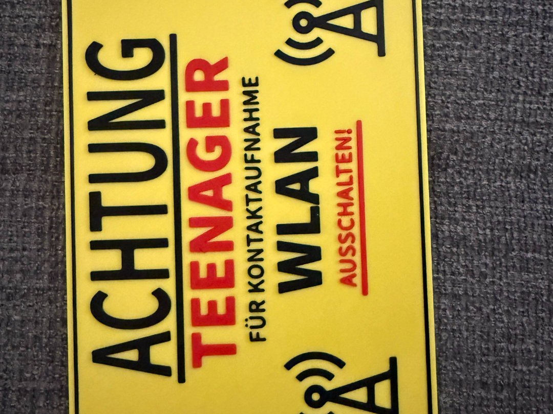 Teenager Kontaktaufnahme Schild
