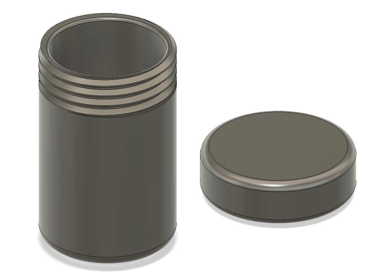Geocaching box cylinder