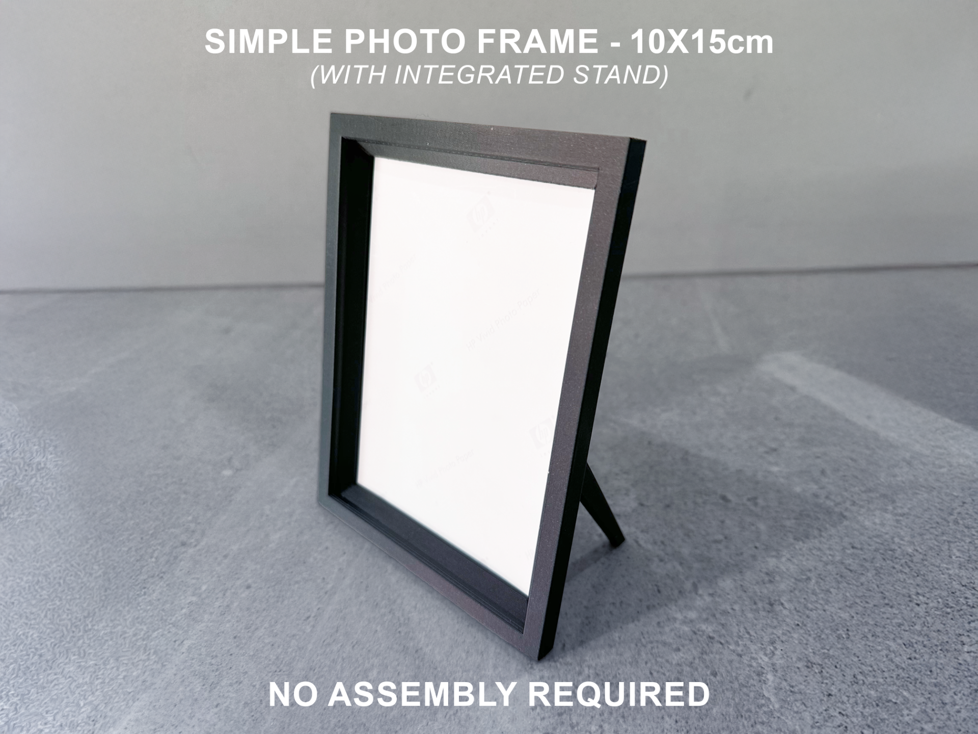 Simple Photo Frame (10x15cm) with Integrated Stand