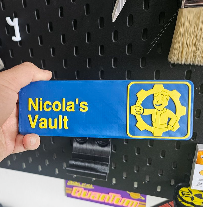 Office Vault crossover sign