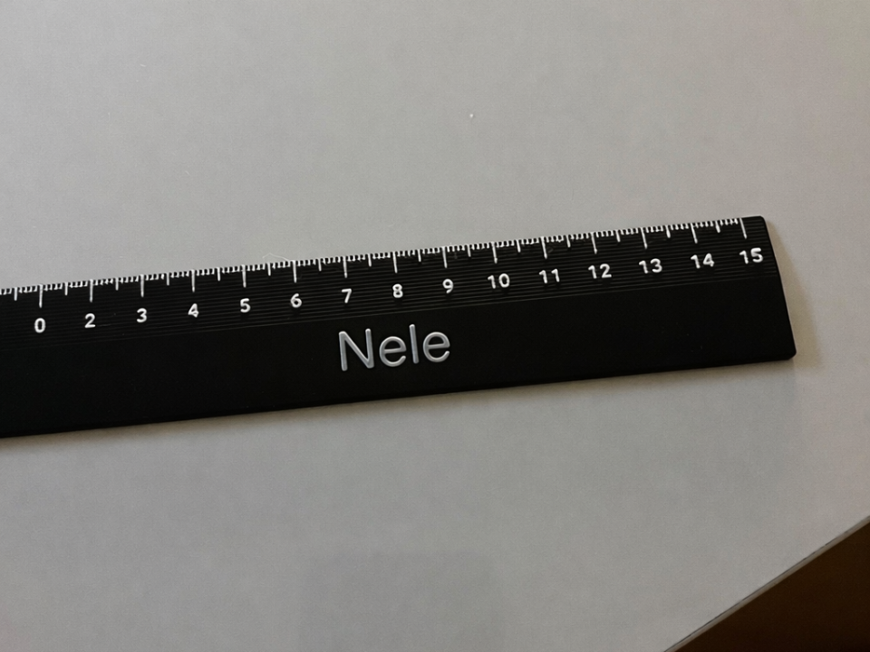 Personalisierbares 15-cm-Lineal (0.2 mm Nozzle)