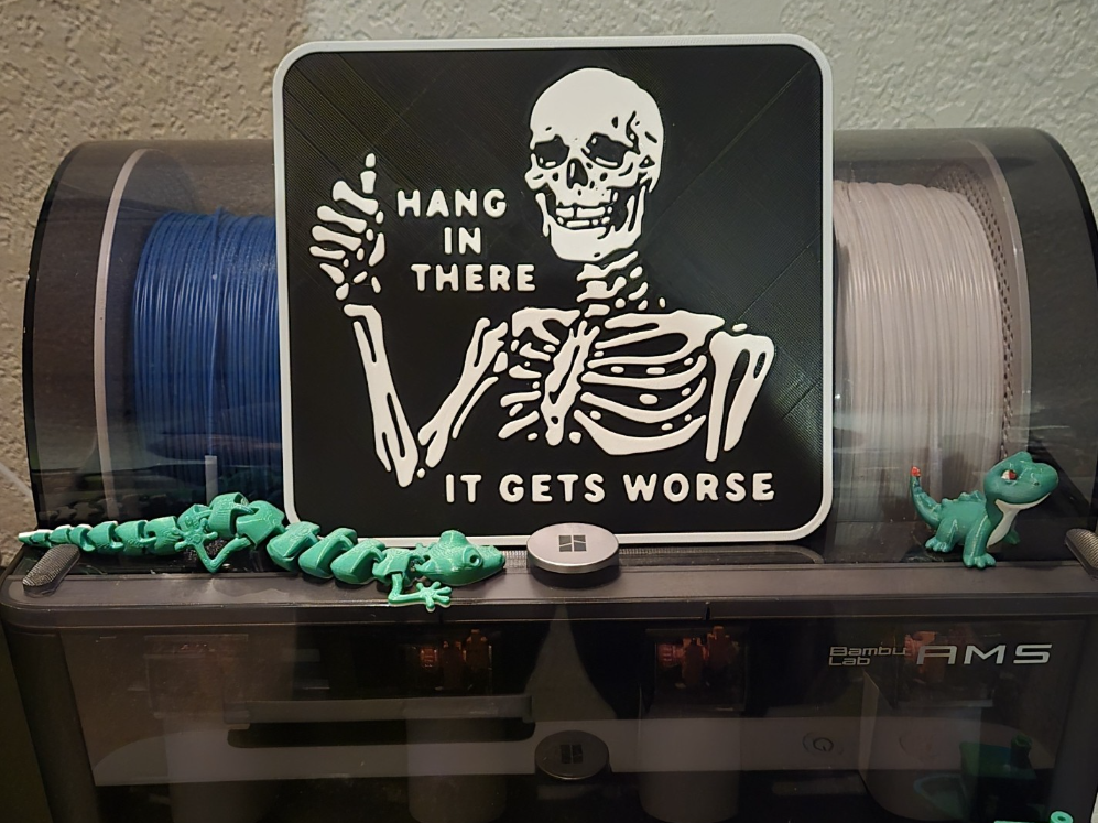 Funny Skeleton Sign