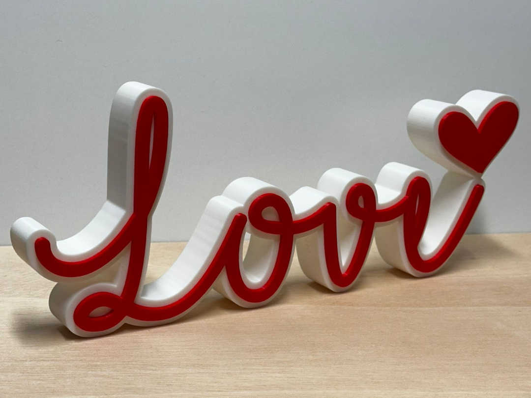 LOVE Word Art Decoration