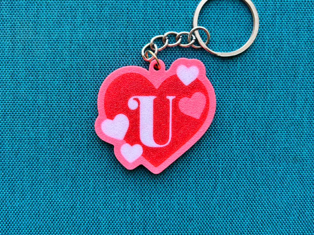 I LOVE U Keychain