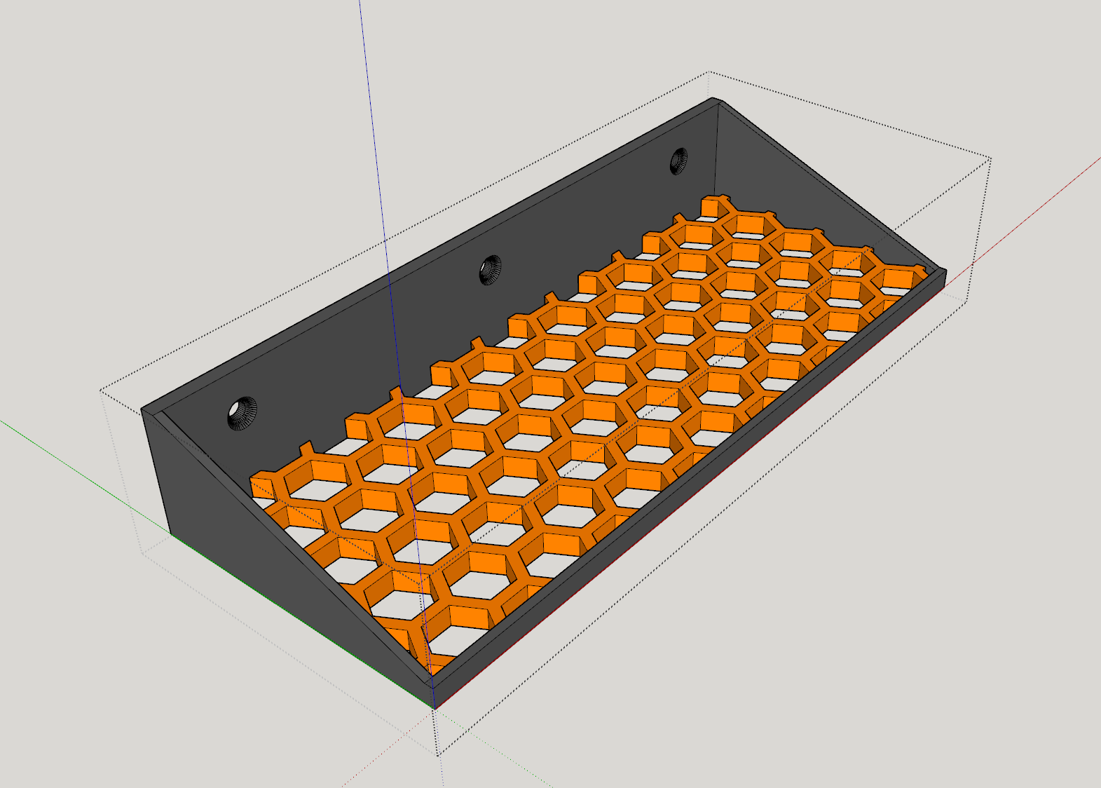 Honey Comb Screwdriver Holder Screw Mount Remix