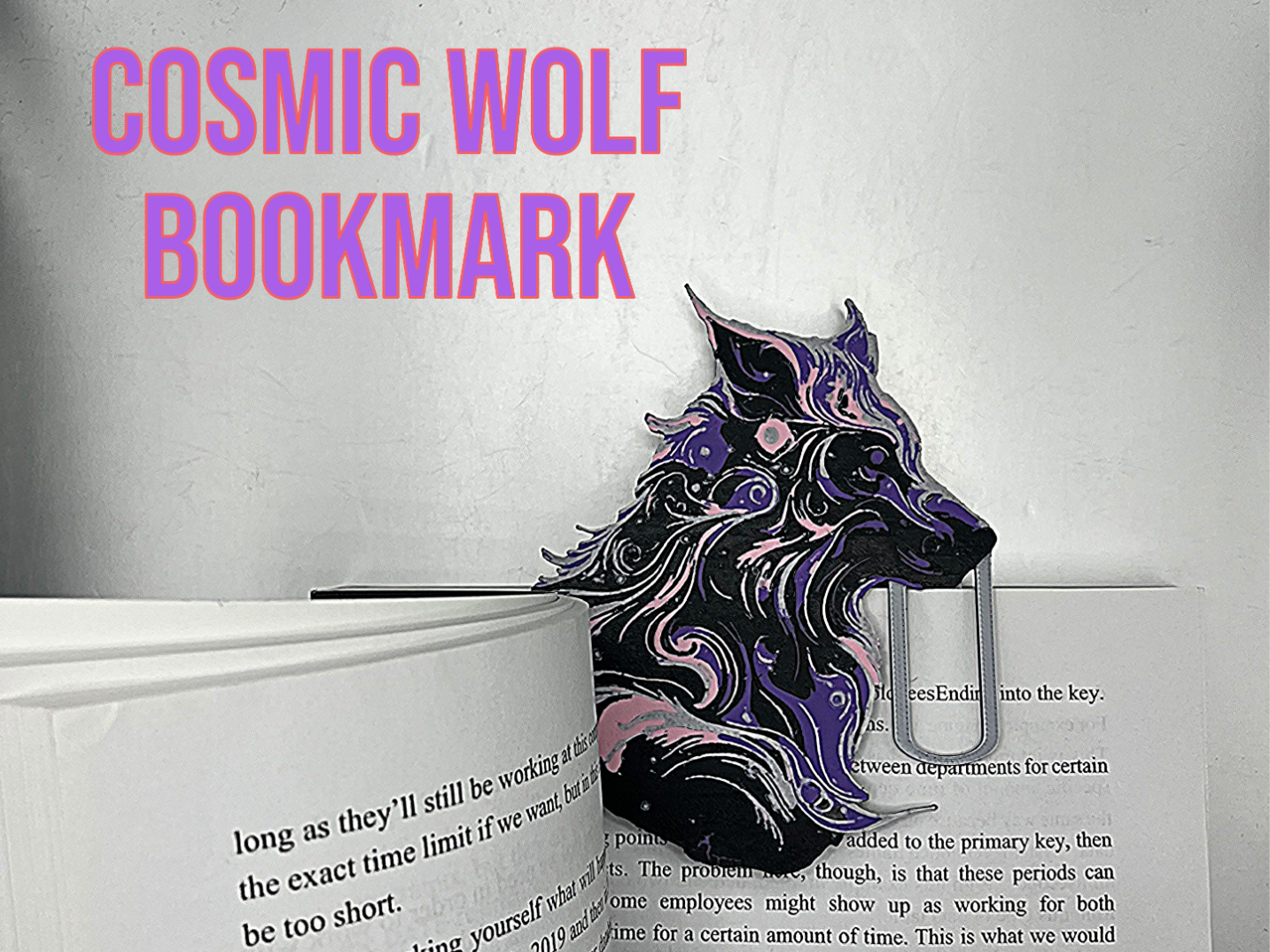 Cosmic Wolf Bookmark