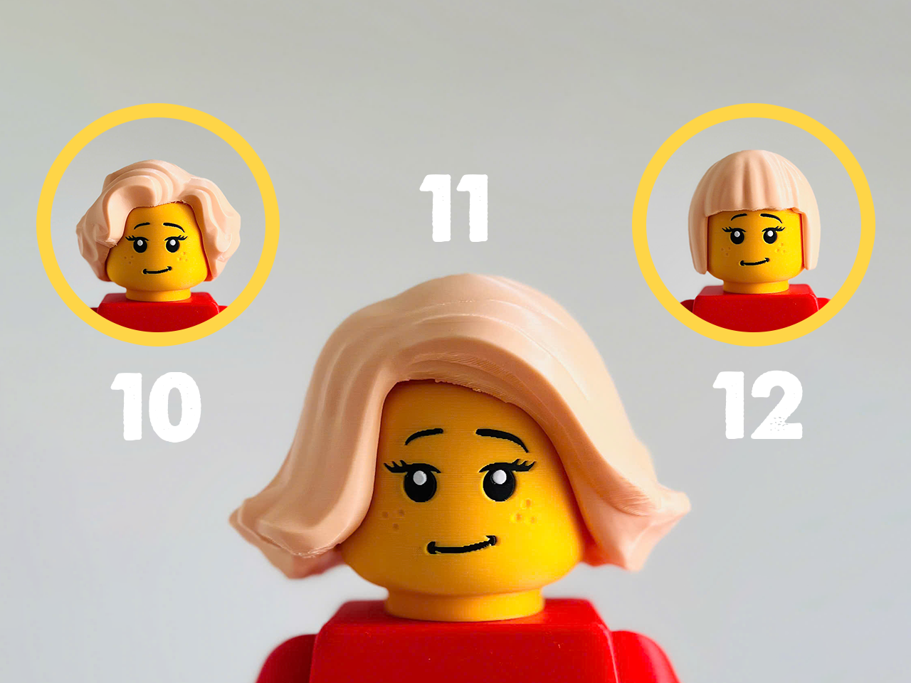 Short Female Hairstyles for Basic Big Brick Figure