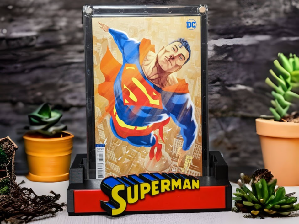 Superman Comic Book Stand - Graded Comics