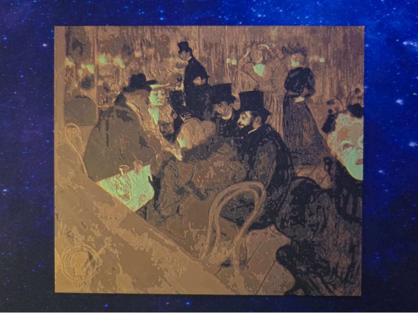 At the Moulin Rouge by Henri de Toulouse-Lautrec