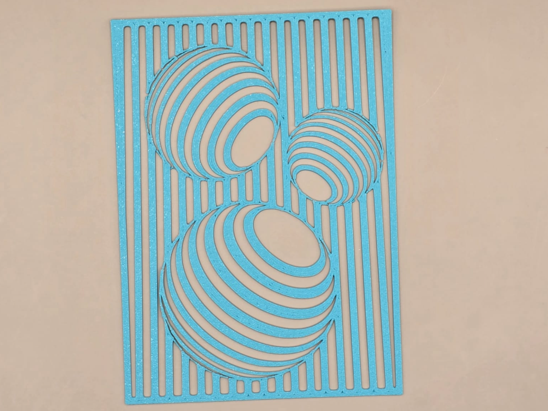 Optical Object Swirl Stencil Pattern