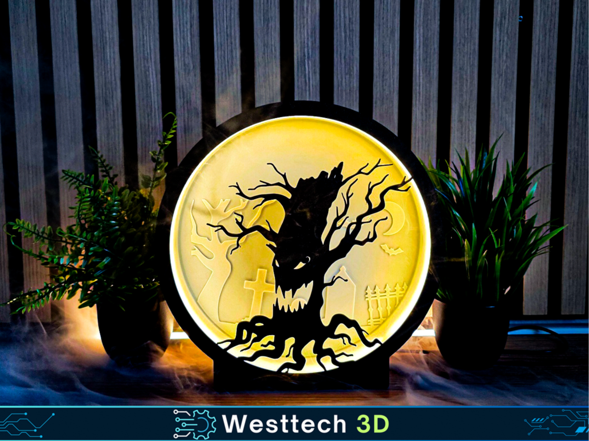 Friedhof Baum Lampe Halloween