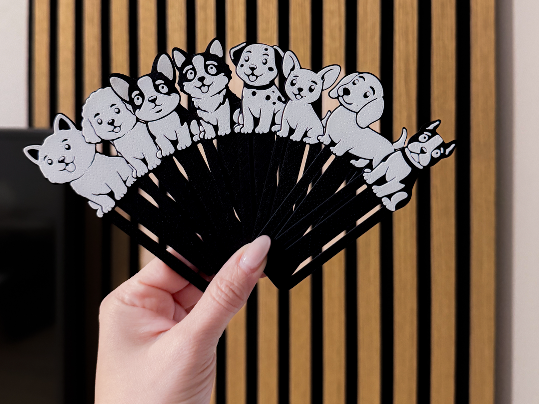 Dog Bookmarks – Black & White Collection