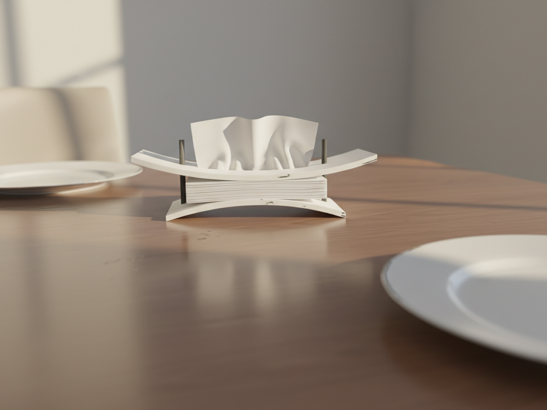 Tissue clamp. Napkins clamp