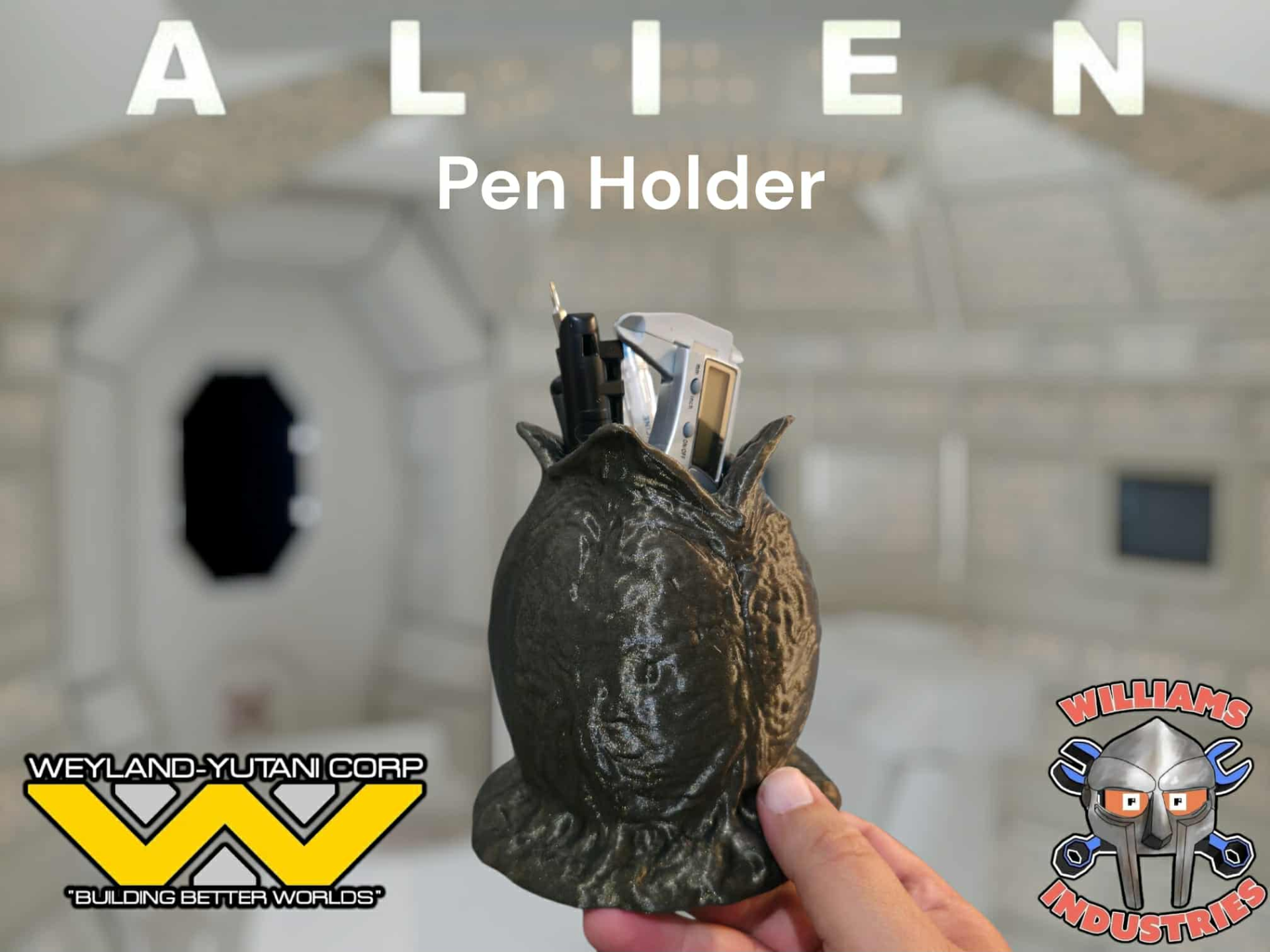 Xenomorph/Ovomorph Egg Pencil Holder or Planter