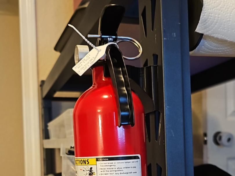 Kobalt Shelving Hook for Kiddie Fire Extinguisher