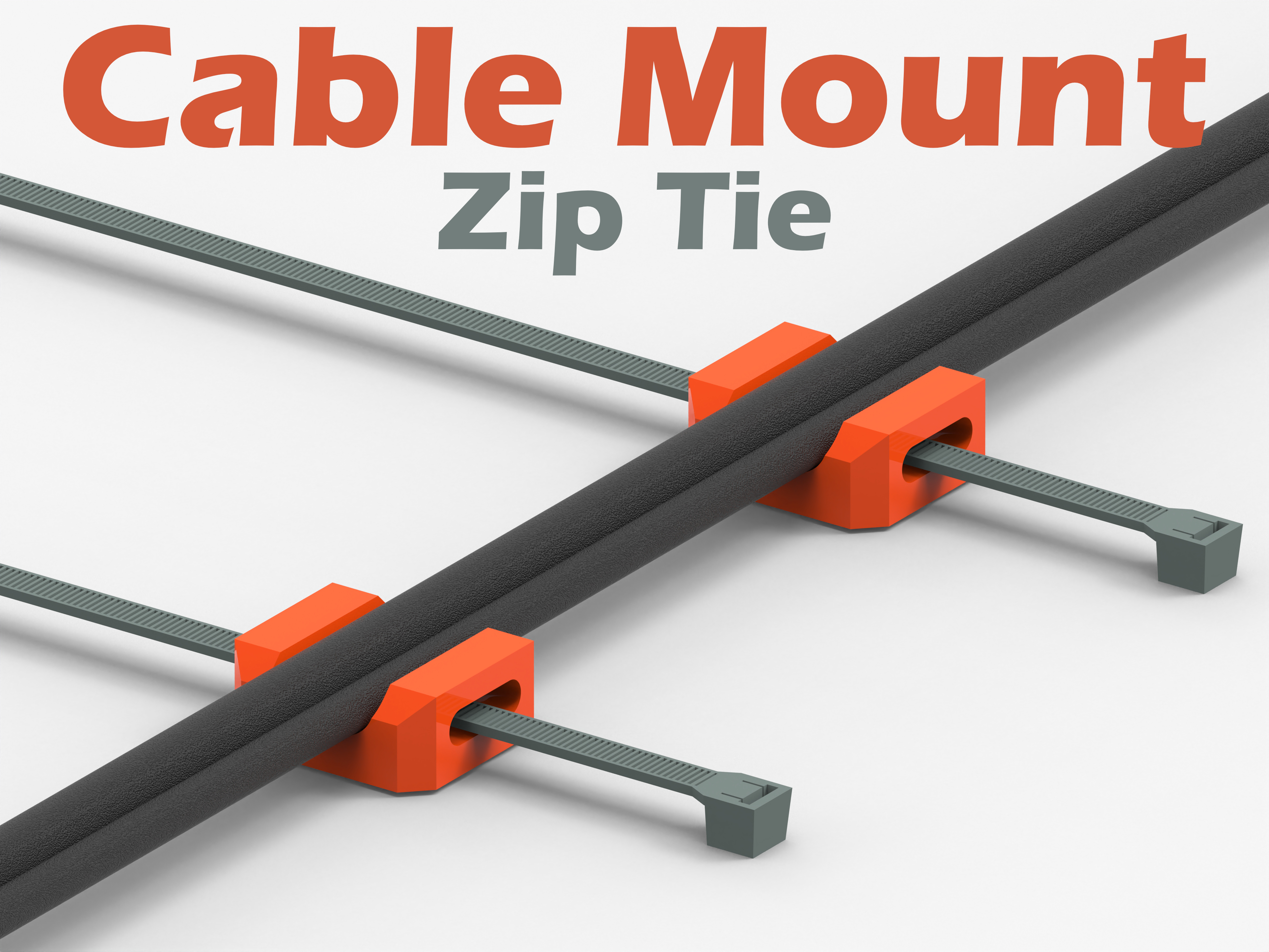 Cable Mount Collection - Zip Tie - 7 Variations