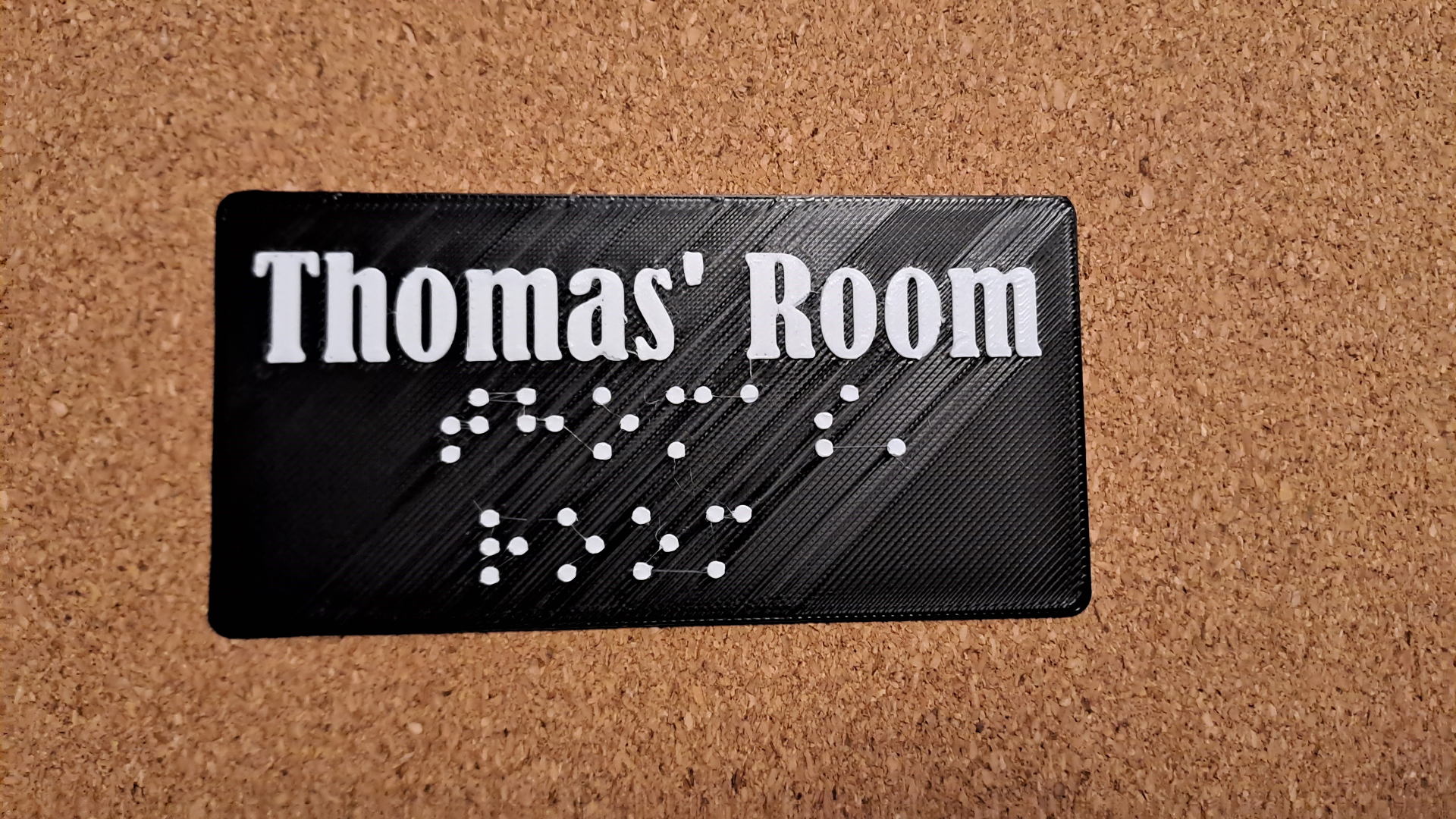 Braille Name - Thomas' Room