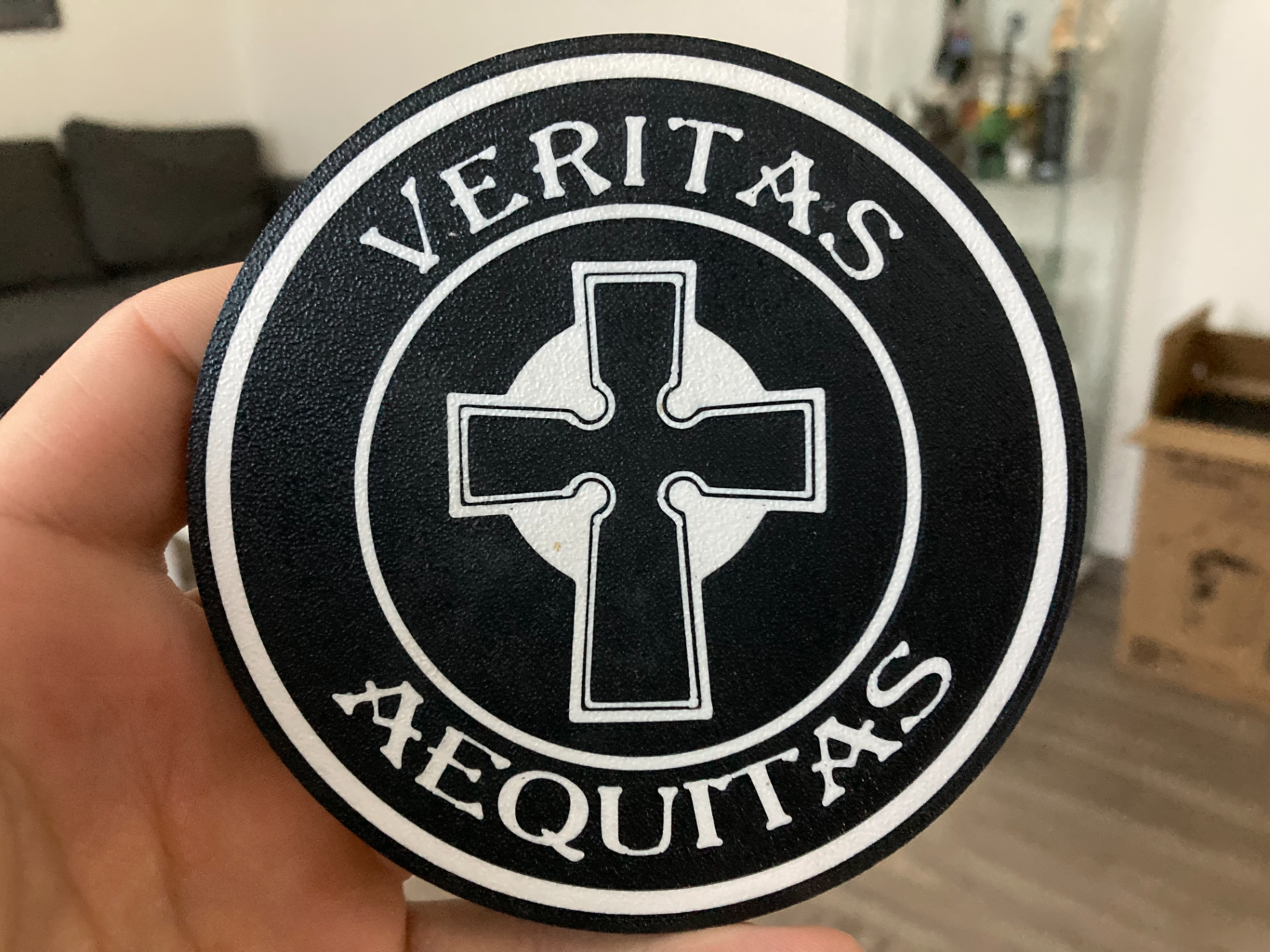 Veritas Aequitas coaster