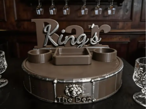 Custom King’s Bar – Personalized Whiskey Stand