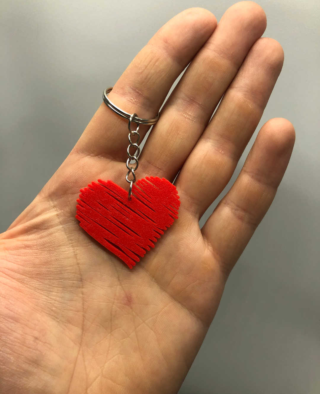 drawn heart keychain no AMS