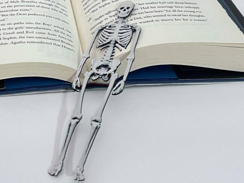 Skeleton Bookmark or Décor