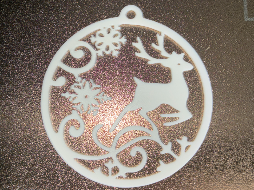 Reindeer Christmas tree bauble
