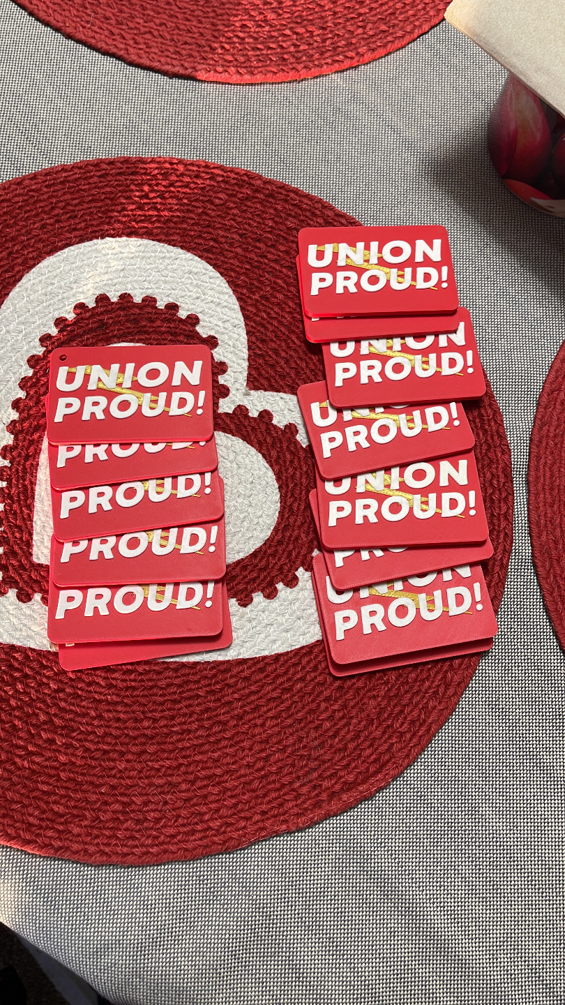 Union Proud Keychain