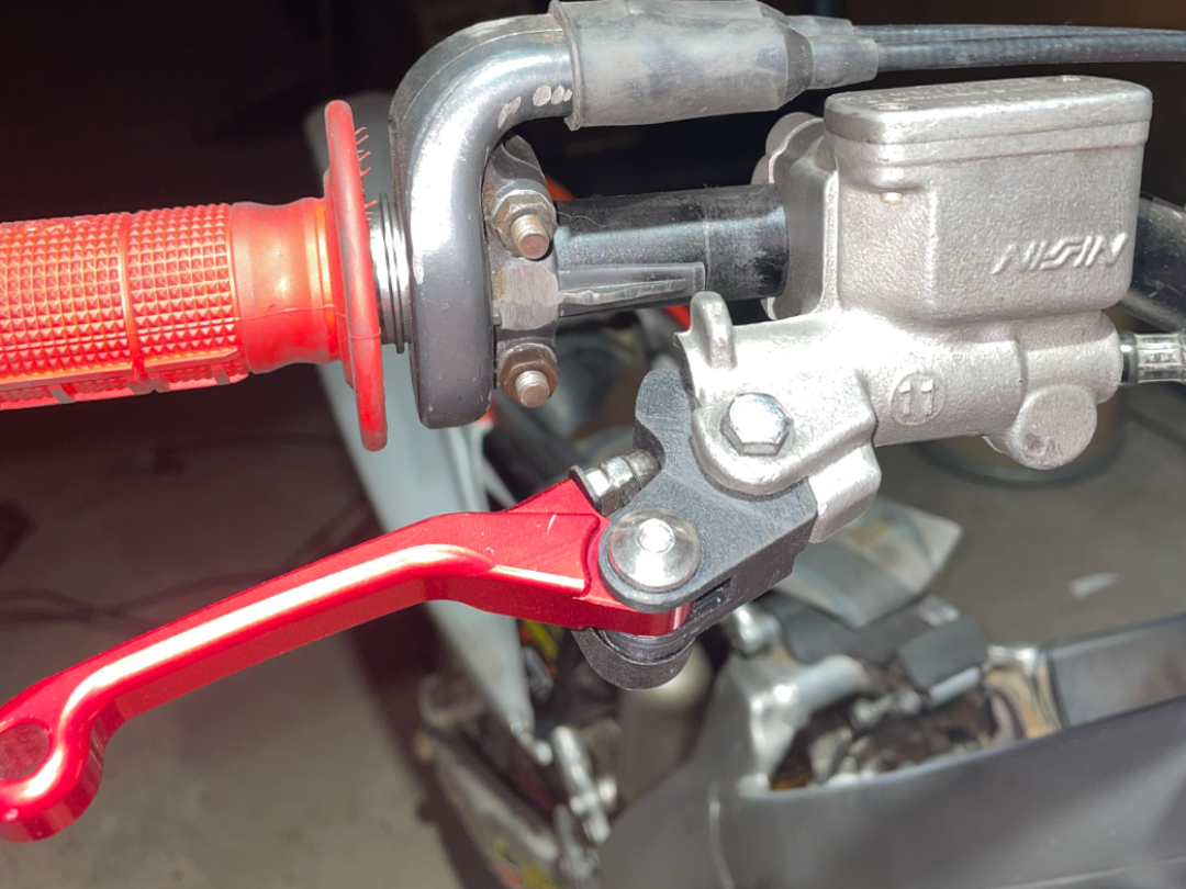 CRF250R front brake lever adapter