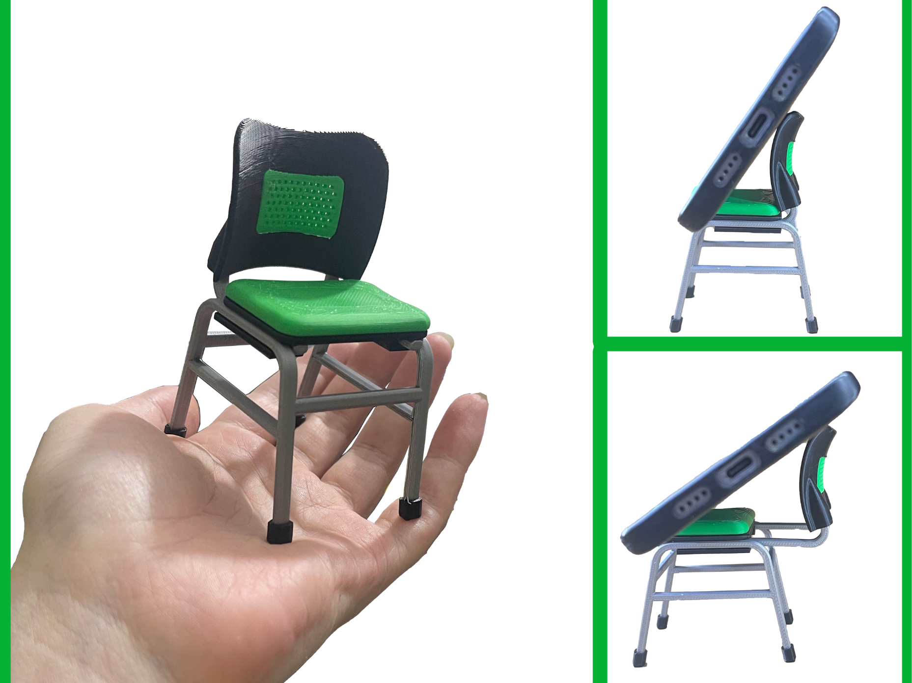 椅子型手机支架Chair shaped phone holder 可微调角度