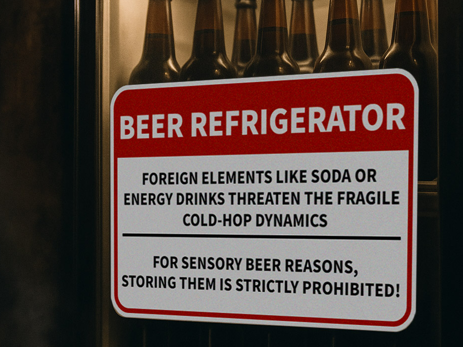 Beer fridge - molecular purity zone