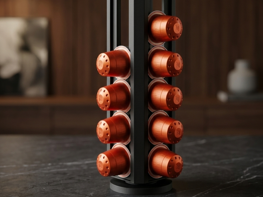 Rotating Nespresso capsule holder