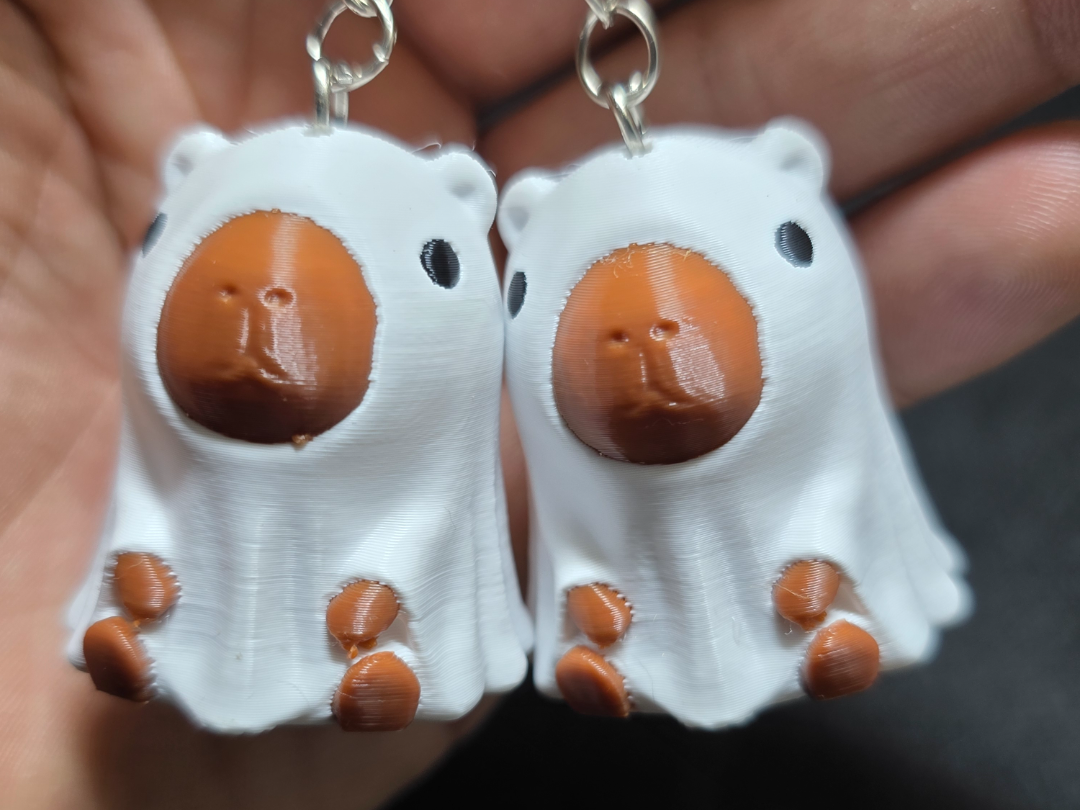 Capybara Ghost keychain/decor