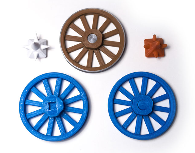 PrintABlok - Cart Wheels and Spikes (Multicolor)