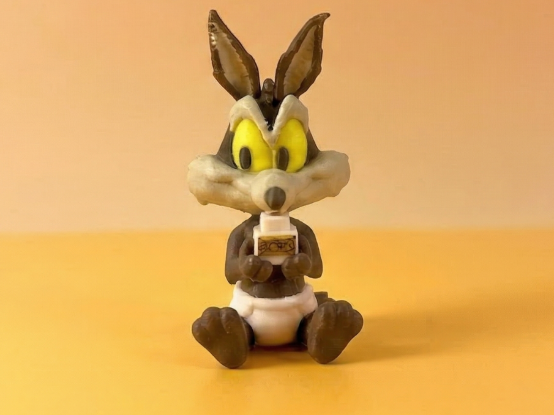 Baby Wile E. Coyote Keychain Charm