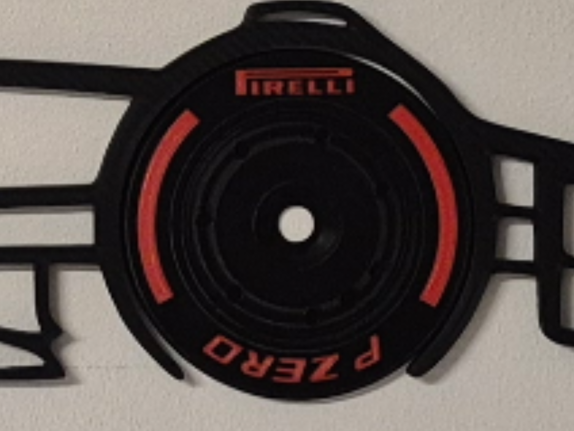 F1 slick on wall