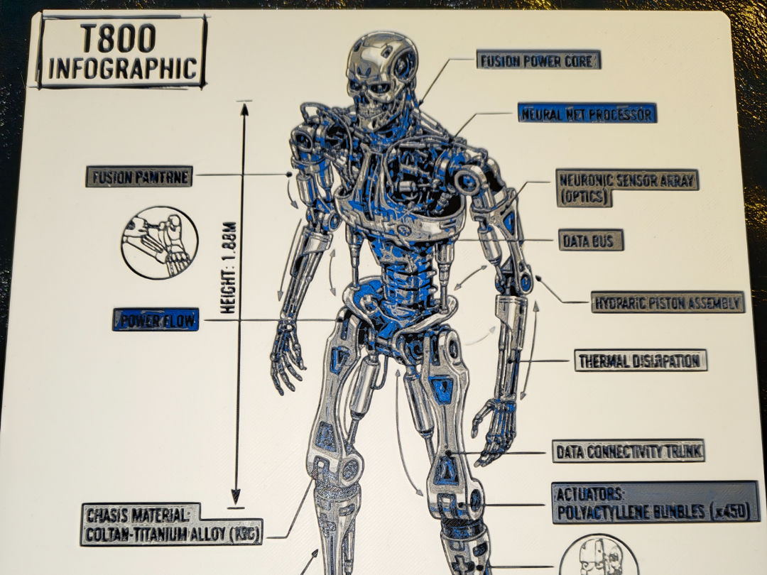 T800 Terminator Info-graphic