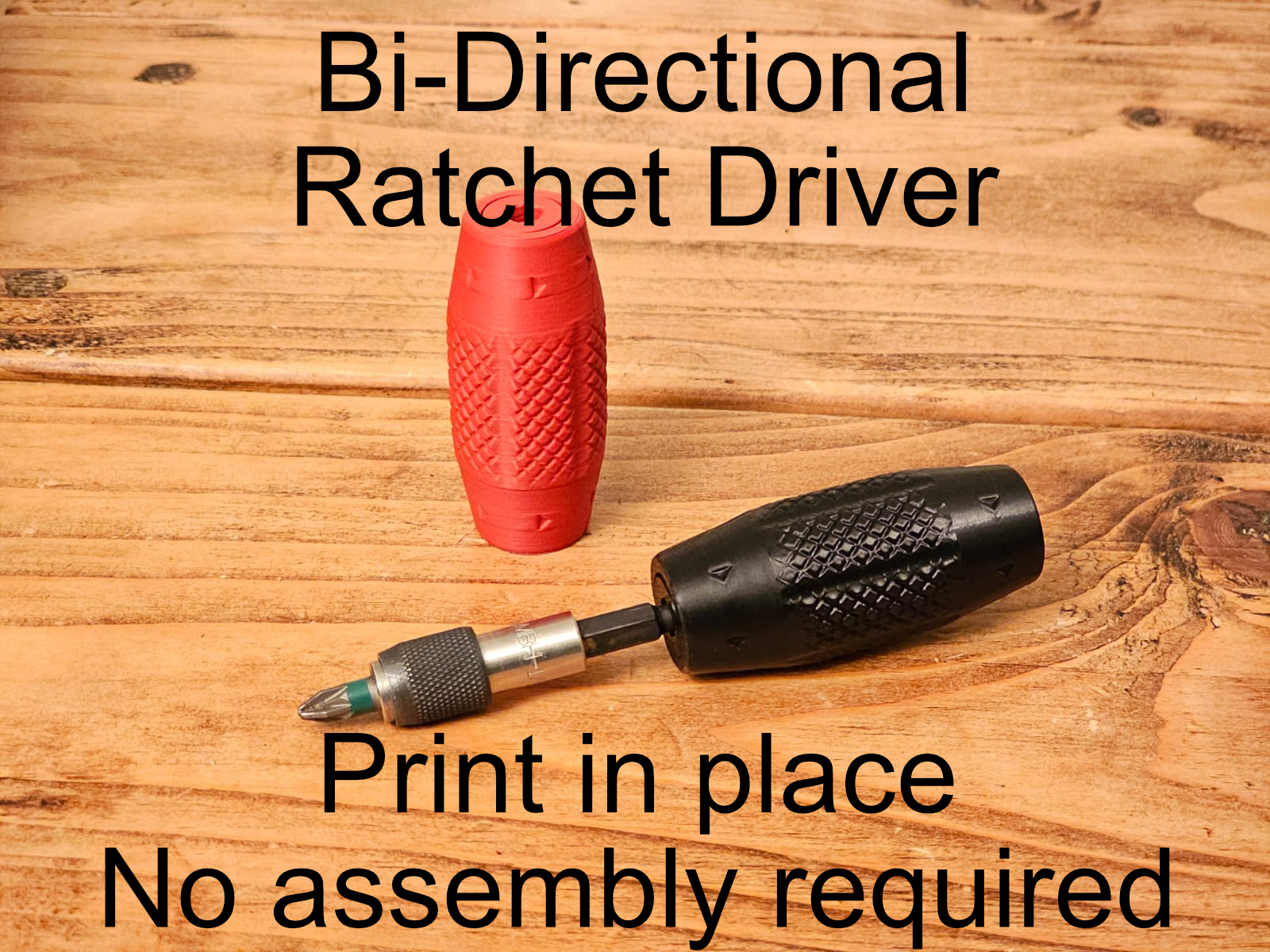 Bi-Directional Ratchet Driver - Print in place