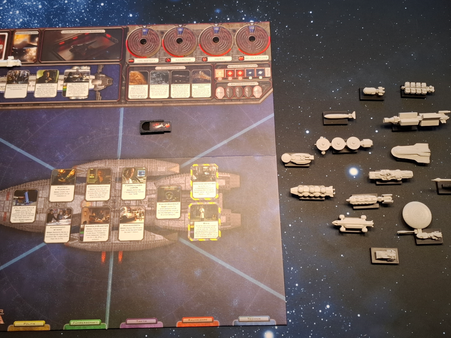 BATTLESTAR GALACTICA Civilian ships + Token slot
