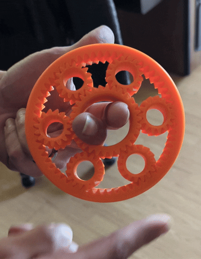 Print-In-Place Planetary Gear