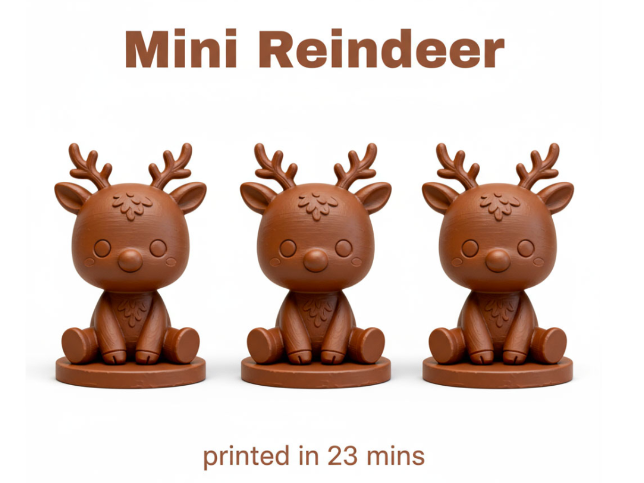 Mini Reindeer – Festive Holiday Figure
