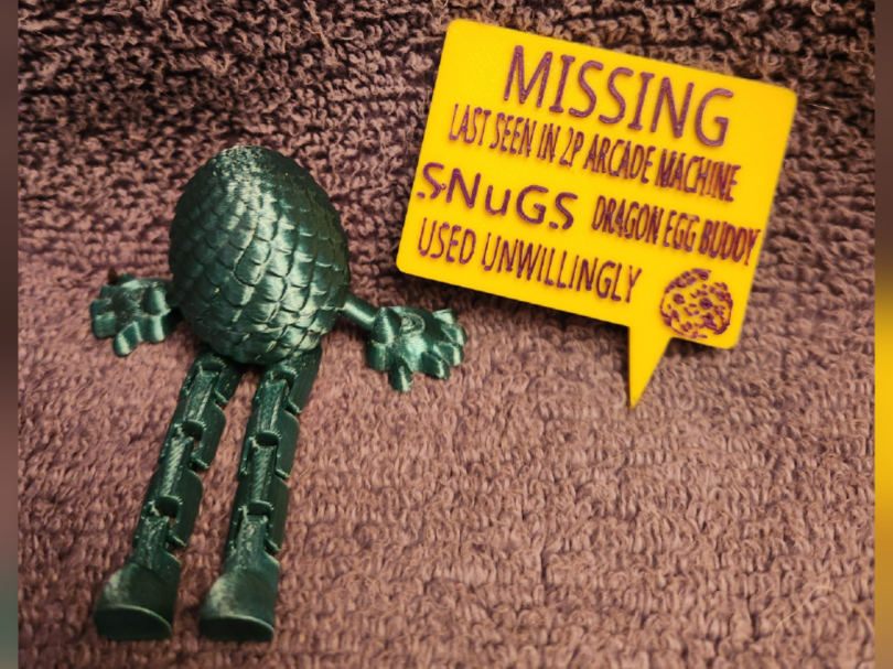 Missing SNuGS dragon egg buddy