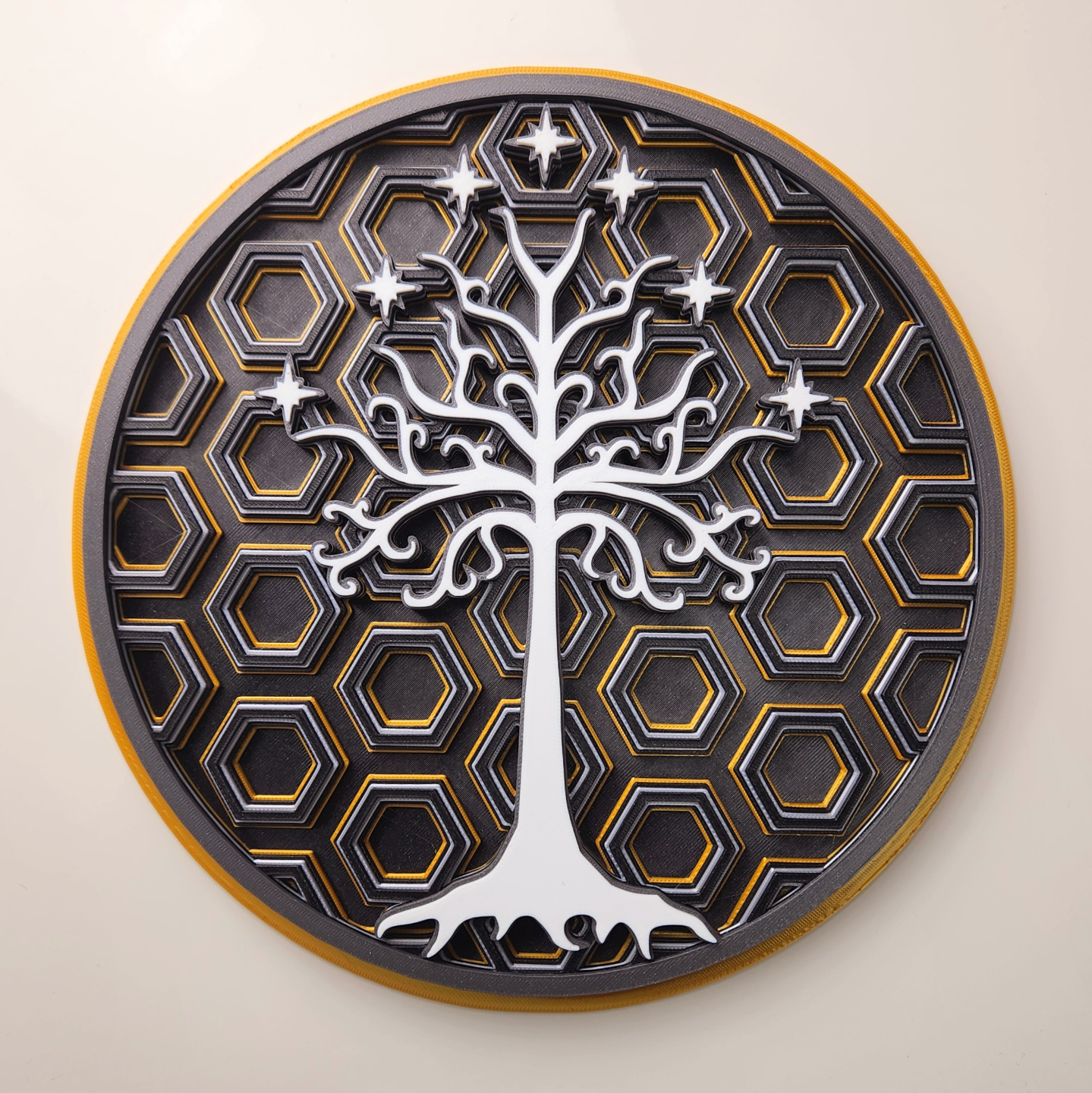 LOTR White Tree of Gondor Dimensional Mosaic