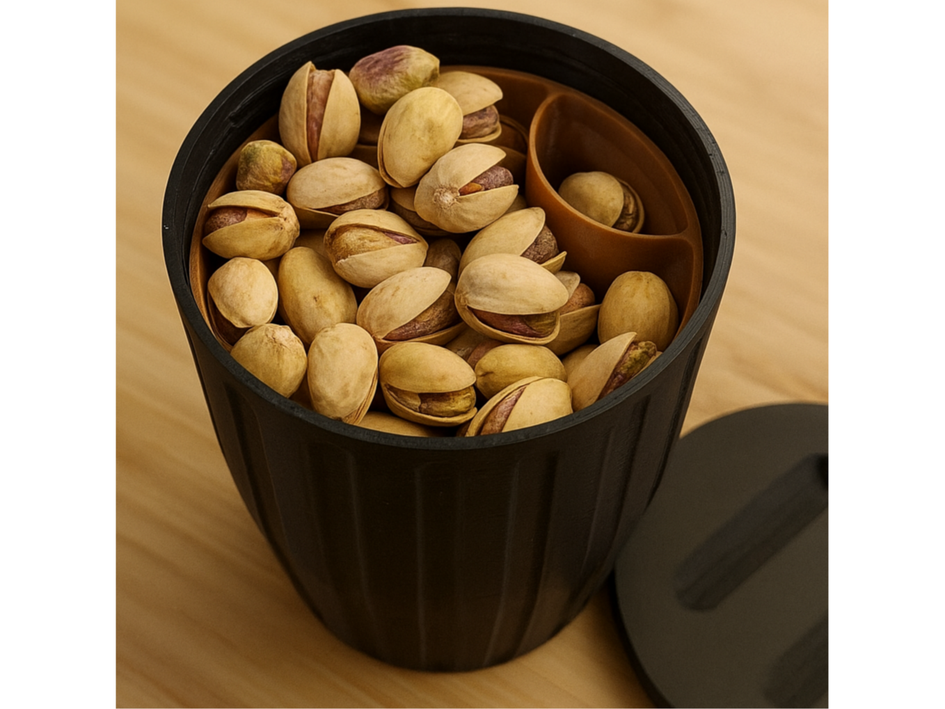 Pistachio Cup with Shell Compartment