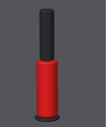 Sticky paper lint removal roller 3D model