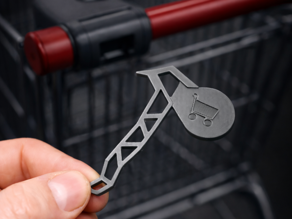 MiniAxe Keychain EU shopping cart coin replacement