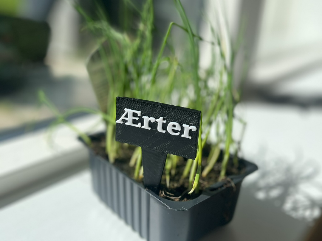 Garden sign for your kitchen garden Ærter
