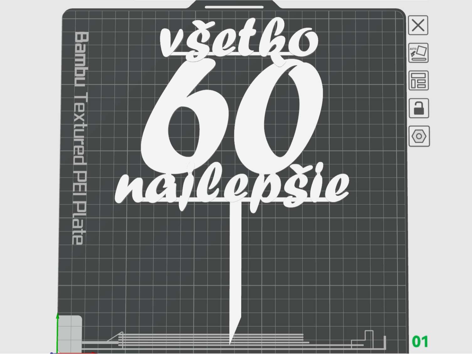 Zapich do torty - Vsetko najlepsie 60