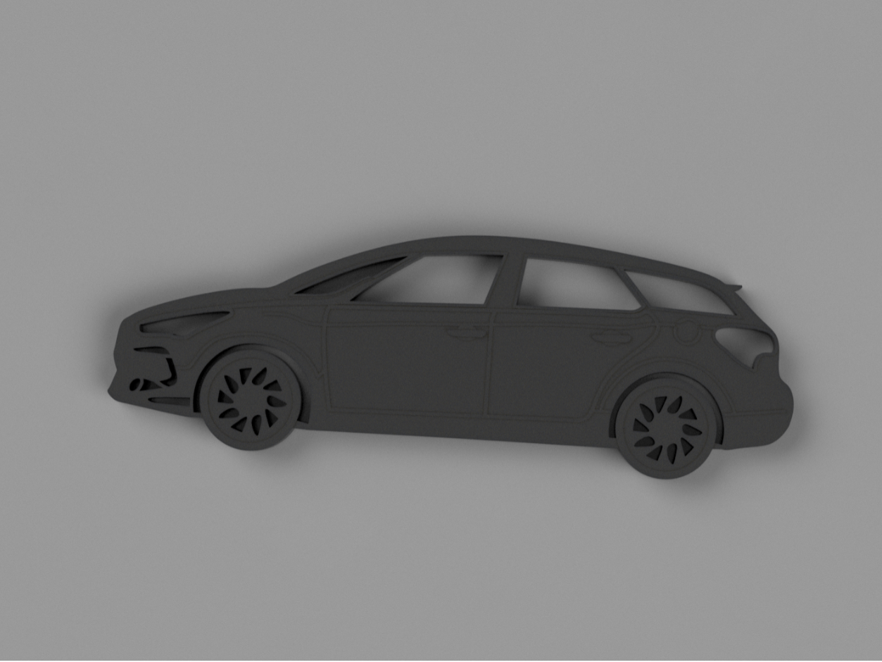 Citroen DS5 Keychain Side View