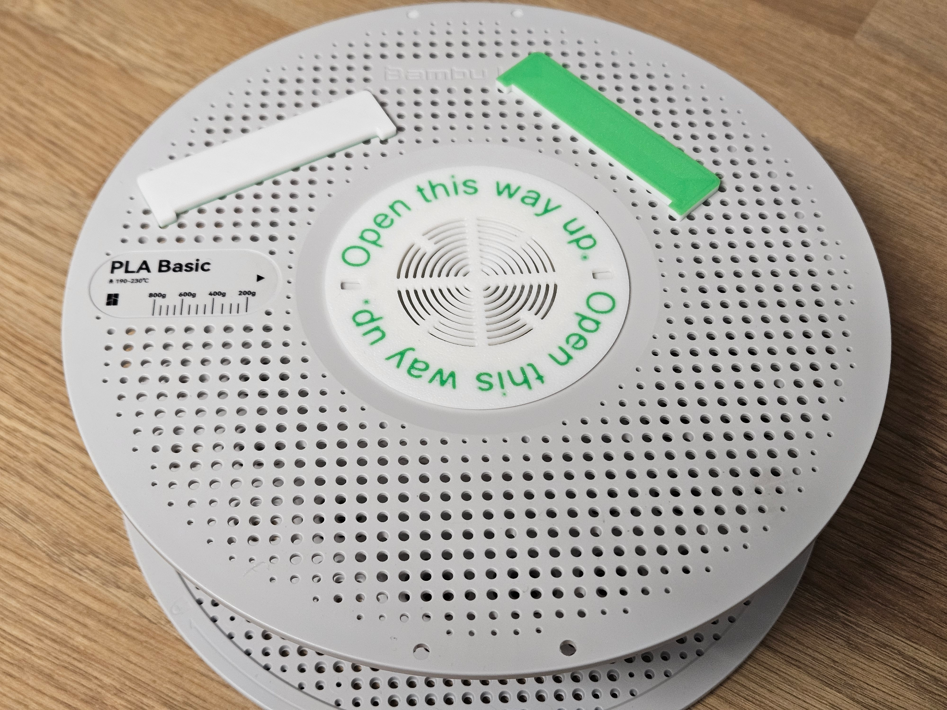 Bambu Spool Flanged Desiccant Silica Container