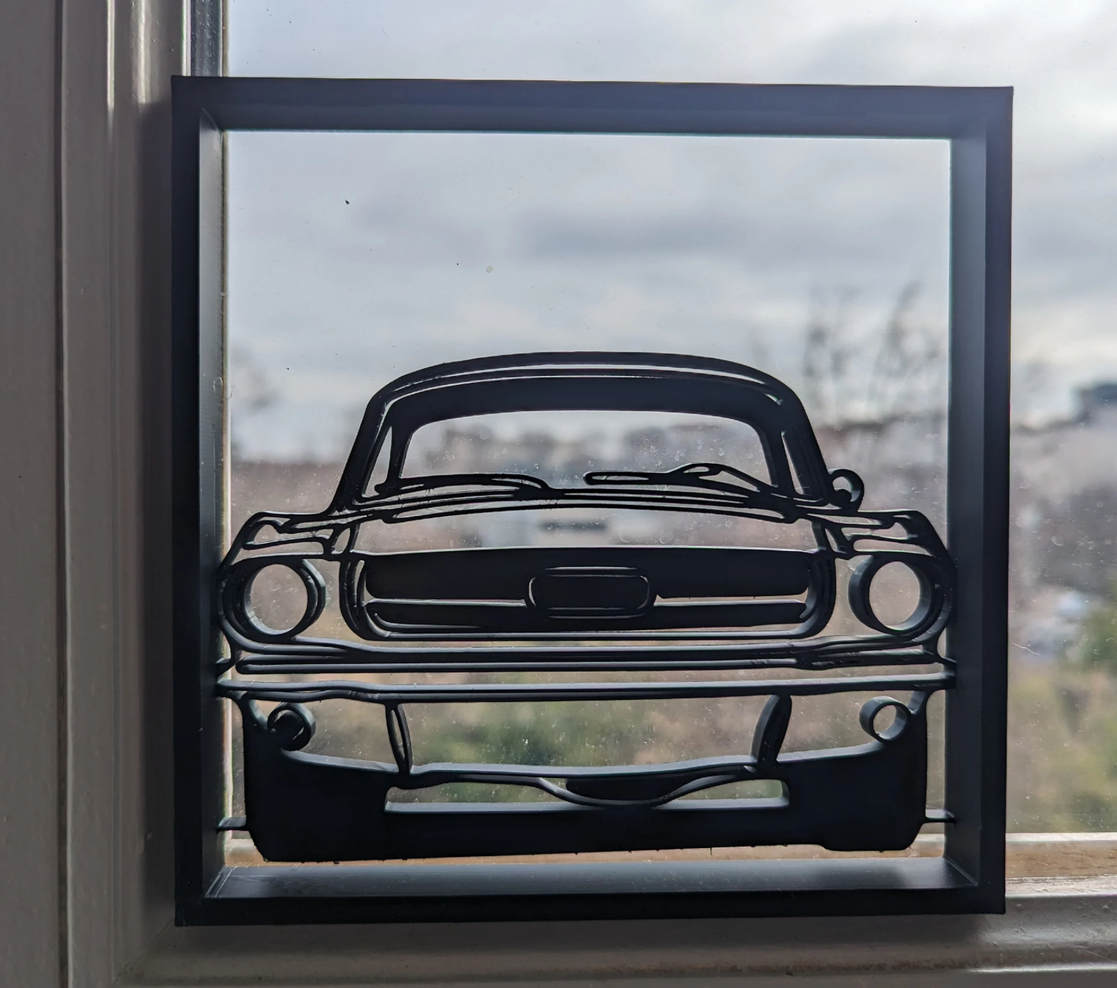 Cadre décoration mural relief voiture Ford Mustang